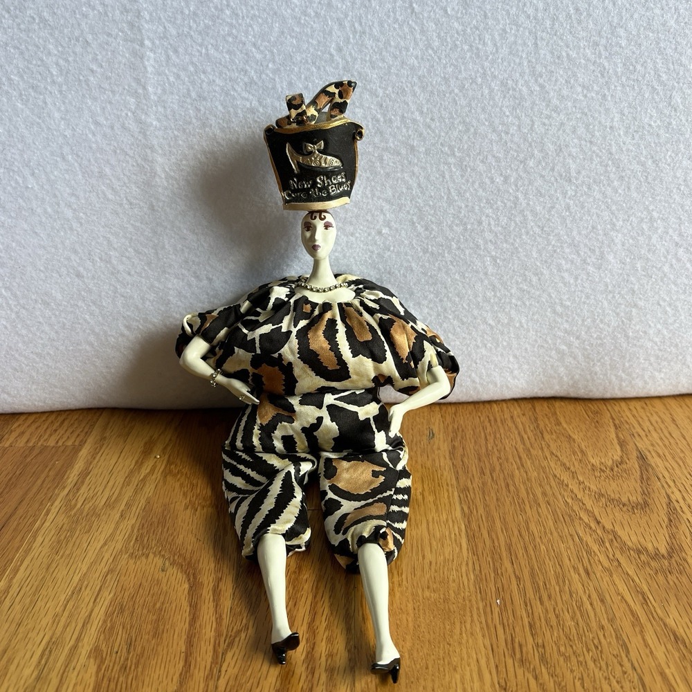 Poupee Millet Art Doll 2001 New Shoes Cure‎ the Blues Headdress Signed Isabelle